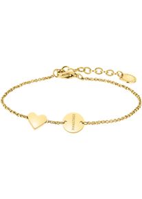 Damen Armband "Schmuck Geschenk Edelstahl Armkette Herz, LJ-0521-B-20, LJ-0522-B-20", Edelstahl, gold, Liebeskind Berlin, Edelstahl, Armbänder