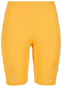 Urban Classics Damen Stoffhose "Urban Classics Damen Ladies High Waist Tech Mesh Cycle Shorts", braun, Gr. XL, unifarben, 80% Polyimid, 20% Elasthan,