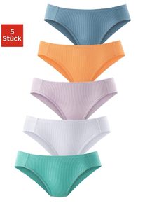 Petite Fleur Damen Bikinislip, Gr. 36, bunt, Piquu00e9, Obermaterial: 95% Baumwolle, 5% Elasthan, unifarben, Unterhosen, aus weicher Pikee-Qualität
