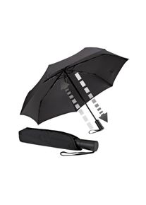 Euroschirm Taschenregenschirm "Automatik 3020, schwarz", schwarz, Bezug: 100% Polyester, uni, Regenschirme, Automatik, lässt sich besonders leicht