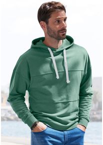 H.I.S. H.I.S Herren Hoodie, grün, casual, Gr. S, unifarben, Sweatware, Obermaterial: 60% Baumwolle, 40% Polyester, Sweatshirts, Langarm Sweater mit Kapuze,