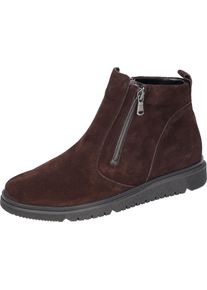 Waldläufer WALDLÄUFER Damen Schlupfboots "H-GESA", Gr. 7,5, braun, Veloursleder, unifarben, sportlich, Schuhe, Komfortboots, Bequemschuh, Stiefelette in H-Weite
