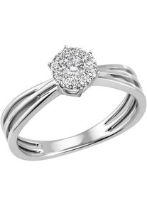 Firetti Damen Fingerring "Schmuck Geschenk Silber 925 Damenring Verlobungsring Ring", 50, Silber 925 (Sterlingsilber), 4mm, silber, Silber 925