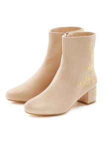 Lascana Damen Stiefelette, Gr. 42, beige, Obermaterial: 100% Textilmaterial. Futter: 100% Lederimitat. Decksohle: 100% Lederimitat. Laufsohle: 100%
