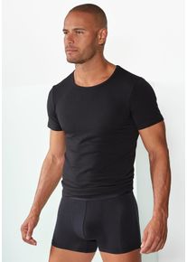 s.Oliver Herren Unterziehshirt, Gr. XL, schwarz, Jersey, Obermaterial: 50% Baumwolle, 43% Modal (TENCEL), 7% Elasthan (LYCRA), unifarben, basic,