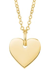 Amor Damen Kette mit Anhänger "Herz, 2026018", Gelbgold 375, L: 42cm, gold, Gelbgold 375, Halsketten