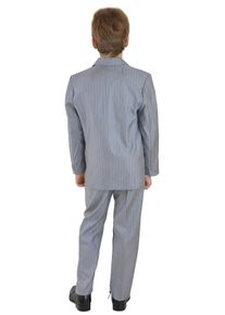 Family Trends Herren Anzug "Kombination Set 5 Teilig", silber, elegant, Gr. 92, Nadelstreifen, 85% Baumwolle, 15% Polyester, Anzüge, Sakko Hemd