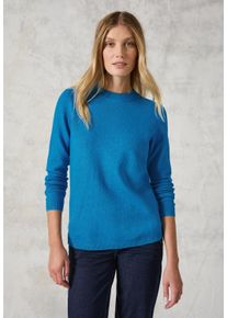 Cecil Damen Strickpullover, blau, casual, Gr. XXL, unifarben, Web, Stoff, 37% Baumwolle, 34% Polyacryl, 26% Polyester, 3% Elasthan, Pullover, aus