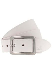 H.I.S. H.I.S Damen Ledergürtel, weiß, casual,Basic,modisch,klassisch, Gr. 105, Leder, Gürtel, Schließe in glänzend satiniertem Silber - demnächste NEU bis