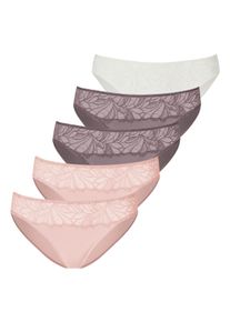 Vivance Damen Bikinislip, Gr. 32, rosa, Obermaterial: 95% Baumwolle, 5% Elasthan. Spitze: 90% Polyamid, 10% Elasthan, unifarben, Unterhosen, aus