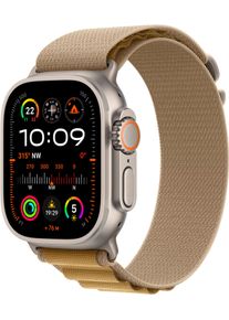 Apple Smartwatch "Watch Ultra 2 (2024) GPS + Cellular", 49mm, Cellular, M, Alpine Loop, beige, Smartwatches