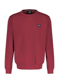 Lerros Herren Sweatshirt "Lerros Urbaner Sweatshirtstyle, weiche Haptik", rot, Gr. S, 50% Baumwolle, 50% Polyester, Sweatshirts