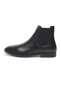Henry Stevens Herren Chelseaboots "Wallace CB", Gr. 44, schwarz, Leder, klassisch, Schuhe