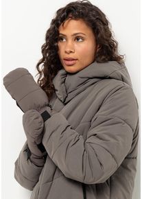 Jack Wolfskin Damen Fäustlinge "ROEMERTOR MITTEN", braun, Gr. M, Hauptmaterial: 100% Polyamide; Kontrast: 80% Polyamide, 20% Elastane; Futter: 100%