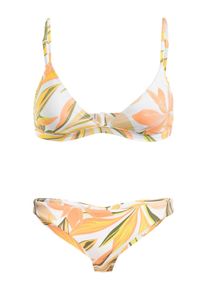 Roxy Damen Triangel-Bikini "Printed Beach Classics", weiß, Gr. XL, 87% Nylon, 13% Elasthan, Bikini-Sets