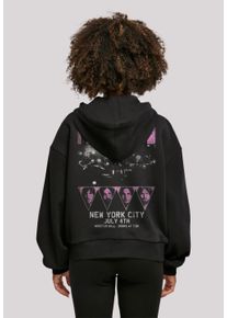 F4NT4STIC Damen Kapuzenpullover "Pink Floyd Tour NYC", schwarz, casual, Gr. XXL, Obermaterial: 100% Baumwolle, Pullover, Print