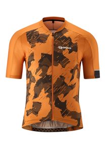 Gonso Herren Radtrikot "ARDOLE", orange, Gr. S, 84% Polyester, 16% Elastan, Trikots, Hoch atmungsaktive Mesheinsätze, extra leicht