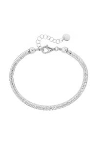 Smart Jewel Damen Armband "effektvolle Schlauchkette, Silber 925", 19cm, Silber 925 (Sterlingsilber), silber, Silber 925 (Sterlingsilber), Armbänder