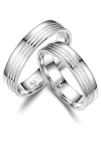 MARRYA Damen Partnerring "Silber Ringe Trauringe Eheringe Partnerringe", 72, Silber 925 (Sterlingsilber), silber, Silber 925 (Sterlingsilber),