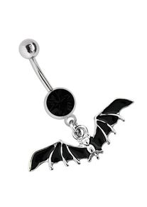 Adelia´s ADELIA ́S Damen Bauchnabelpiercing "Piercing Piercing Bauchnabelpiercing", schwarz, modisch, Chirurgiestahl, Piercings, Banane 316l Stahl, mit