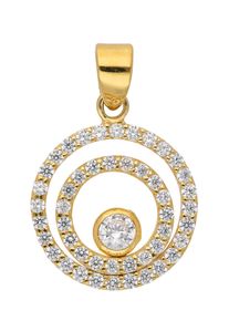 Adelia´s ADELIA ́S Damen Ketten-Anhänger "333 Gold Anhänger", mit Zirkonia, Gold, gold, Gold, Schmuckanhänger, mit Zirkonia Goldschmuck für Damen
