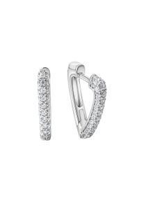 Celesta Damen Paar Creolen, ONE-SIZE, Silber 925 (Sterlingsilber), silber, Silber 925 (Sterlingsilber), Ohrringe