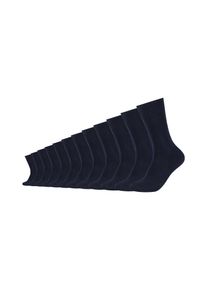 s.Oliver Damen Socken "Socken 12er Pack", Gr. 35, blau, 70% Baumwolle 18% Polyamid 10% Polyester 2% Elasthan, uni, Socken