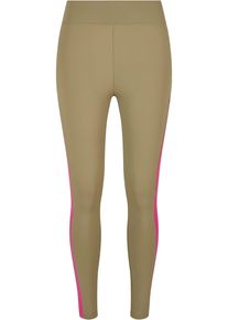 Urban Classics Damen Leggings "Urban Classics Damen Ladies Color Block Leggings", bunt, Gr. XL, unifarben, 80% Polyimid, 20% Elasthan, Hosen