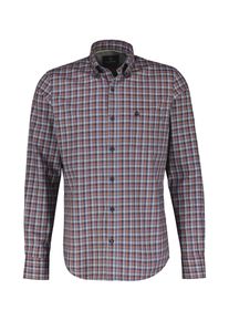 Lerros Herren Karohemd "Lerros Kariertes Herrenhemd mit Button-down-Kragen", rot, Gr. S, 100% Baumwolle, Hemden