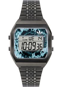 Damen Digitaluhr "DIGITAL TWO", schwarz, adidas originals, Armbanduhren, Quarzuhr, Armbanduhr, Herrenuhr, Damenuhr, unisex, Edelstahlarmband