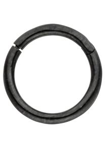 Jobo Damen Nasenpiercing, schwarz, Edelstahl, Piercings, Segmentring Edelstahl