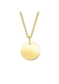ONE ELEMENT Damen Ketten-Anhänger "ohne Gravur Anhänger aus 333 Gelbgold Ø 11,0 mm", Gelbgold 333-Gold, gold, Gelbgold 333, Gold, Schmuckanhänger,