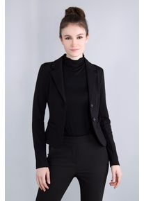 Imperial Damen Kurzblazer "IMP-J S24ABE", schwarz, feminin, Gr. XXL, unifarben, leicht glänzend, clean, gepflegt, Web, Obermaterial: 65% Viskose, 30%