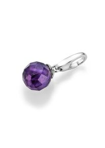 Damen Charm Kugel "Amethyst Kugel mit Symbolkraft, Silber 925", lila, Giorgio Martello MILANO, Silber 925 (Sterlingsilber), Charms
