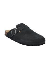 CMP Herren Hausschuh "NAVARRO SLIPPERS", Gr. 42, schwarz, Leder, sportlich, Schuhe