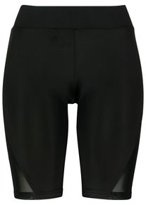 Urban Classics Damen Stoffhose "Urban Classics Damen Ladies Tech Mesh Cycle Shorts", schwarz, Gr. S, unifarben, 80% Polyamid, 20% Elasthan, Hosen