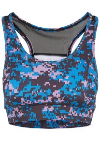Urban Classics Damen Sport-BH "Urban Classics Damen Ladies Tech Mesh Bra", Gr. L, lila, 77% Polyester, 23% Elasthan, BHs