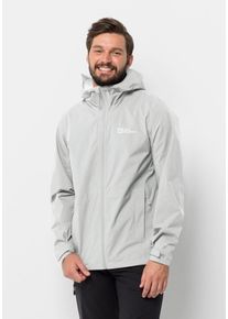 Jack Wolfskin Herren Funktionsjacke "ELSBERG 2.5L JKT M", grau, Gr. S, Hauptmaterial: 100% Polyester (recycled); Futter: 100% Polyester (recycled),