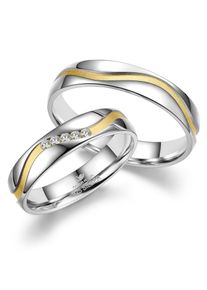 MARRYA Damen Partnerring "Silber Ringe Trauringe Eheringe Partnerringe", 58, Silber 925 (Sterlingsilber), silber, Silber 925 (Sterlingsilber),