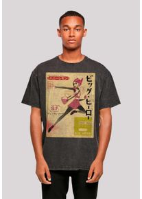F4NT4STIC Herren T-Shirt "Big Hero 6 Honey Lemon Newspaper", schwarz, casual, Gr. XL, Obermaterial: 100% Baumwolle, Shirts, Premium Qualität