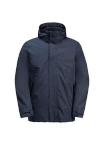 Jack Wolfskin Herren 3-in-1-Funktionsjacke "LUNTAL 3IN1 JKT M", blau, Gr. M, Obermaterial: 100% Polyester; Futter: 100% Polyester; Innenmaterial: 94%