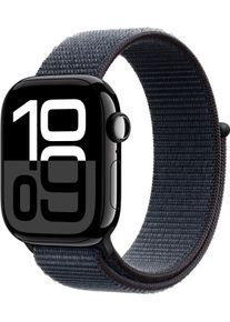 Apple Smartwatch "Watch Series 10 Aluminium", 42mm, Cellular, One-Size, Sport Loop, schwarz, Smartwatches