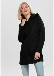 Only Damen Kurzmantel "ONLSEDONA LIGHT COAT OTW NOOS", schwarz, casual, Gr. XL, unifarben, Web, Obermaterial: 85% Polyester, 15% Baumwolle. Futter: