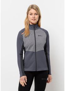 Jack Wolfskin Damen Fleecejacke "MARIENBERG FZ W", grau, Gr. XS, 1. OBERSTOFF 61% POLYESTER, 34% LYOCELL, 5% ELASTHAN 2. OBERSTOFF 64% POLYESTER, 31%