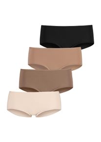 Lascana Damen Hipster, Gr. 32, bunt, Obermaterial: 95% Baumwolle, 5% Elasthan, unifarben, Unterhosen, aus elastischer Baumwolle