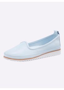 Andrea Conti Damen Slipper, Gr. 41, blau, Glattleder, Leder, sportlich, Schuhe