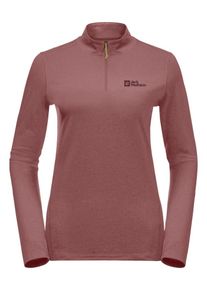 Jack Wolfskin Damen Stehkragenpullover "SKY THERMAL HZ W", rot, Gr. XL, Hauptmaterial: 100% Polyester, Pullover
