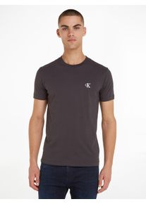 Herren T-Shirt "CK ESSENTIAL SLIM TEE", schwarz, Basic, Gr. M, Calvin Klein Jeans, bestickt, Jersey, Obermaterial: 100% Baumwolle, Shirts, mit