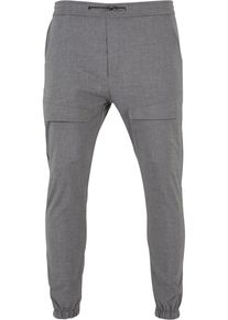 2Y STUDIOS Herren Stoffhose "2Y Studios Herren 2Y Cropped Pants", grau, Gr. M, unifarben, 70% Baumwolle, 20% Polyester, 10% Elasthan, Hosen