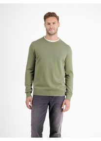 Lerros Herren Strickpullover "Lerros Crewneck Strickpullover", grün, Gr. S, 100% Baumwolle, Pullover